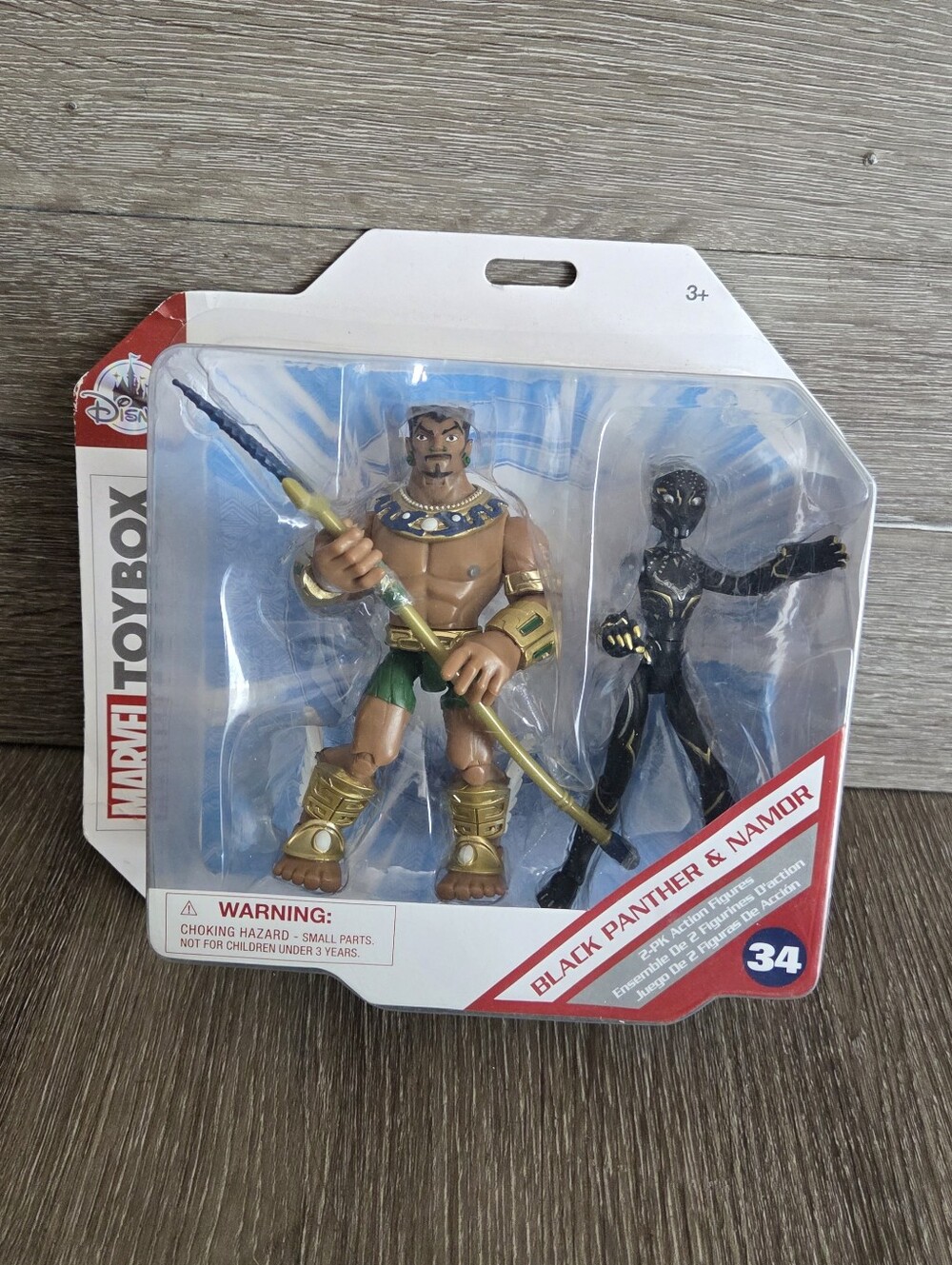 Disney Marvel Black Panther And Namor Action Figure #34 Toybox